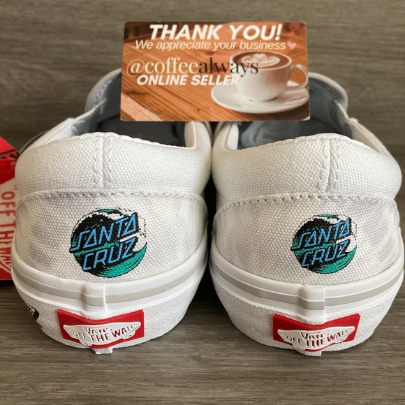 Vans x Santa Cruz Slip-On Pro Tie Dye White Women's New With Box NWB - Picture 7 of 10